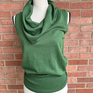 Sleeveless Sweater with Cowl Neck